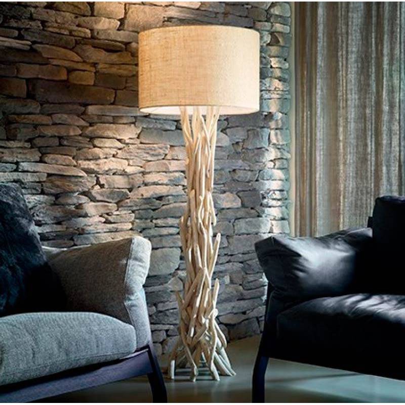 Ideal Lux Driftwood PT1 lampada da terra legno naturale stile nordico