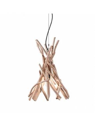 Lámpara colgante Driftwood 1L natural - Ideal Lux