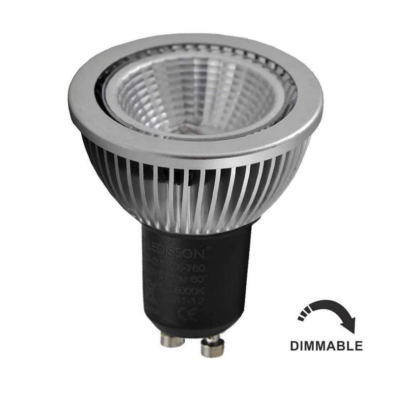 Spot LED dimmable sans driver GU10 6W