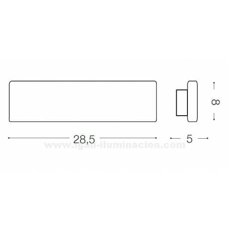 IDEAL LUX Desk LED 12w white wall lamp