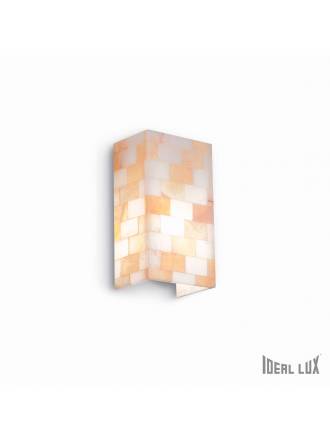 IDEAL LUX Scacchi 1L amber alabaster wall lamp