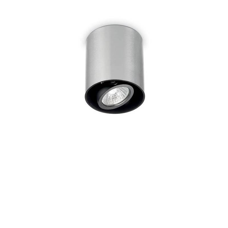 IDEAL LUX Mood GU10 round surface spotlight silver