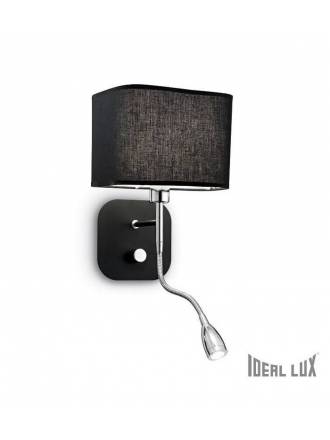 IDEAL LUX Holiday wall lamp E14 + LED 1w black