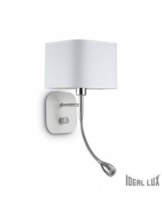 IDEAL LUX Holiday wall lamp E14 + LED 1w white