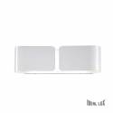 Aplique de pared Clip 2L blanco - Ideal Lux