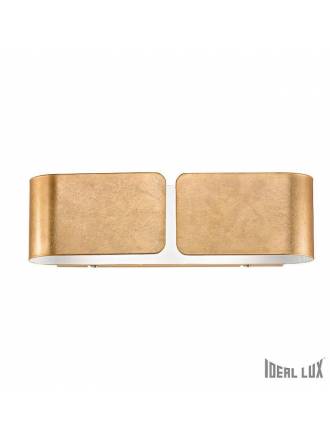 Aplique de pared Clip 2L oro - Ideal Lux