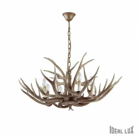 IDEAL LUX Chalet 8L resin hanging lamp