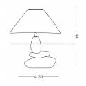 Lámpara de mesa Dolomiti 44cm cerámica - Ideal Lux
