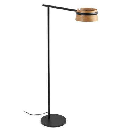 Lámpara de pie Loop LED 6w madera - Faro