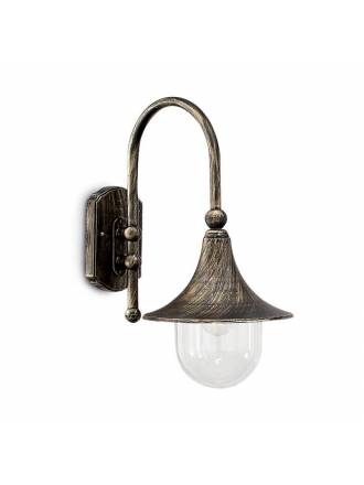 IDEAL LUX Cima 1L wall lamp old gold