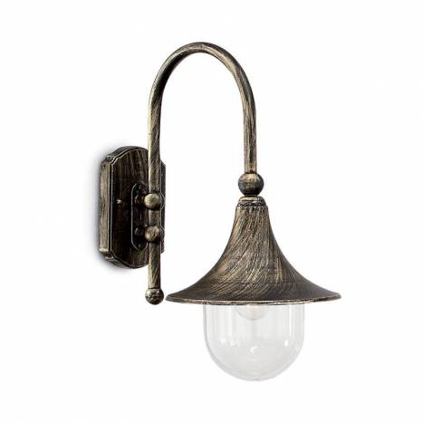 IDEAL LUX Cima 1L wall lamp old gold