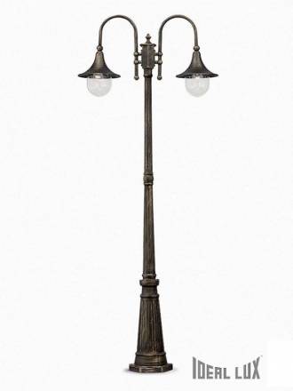 Farola Cima 2L E27 216cm oro - Ideal Lux