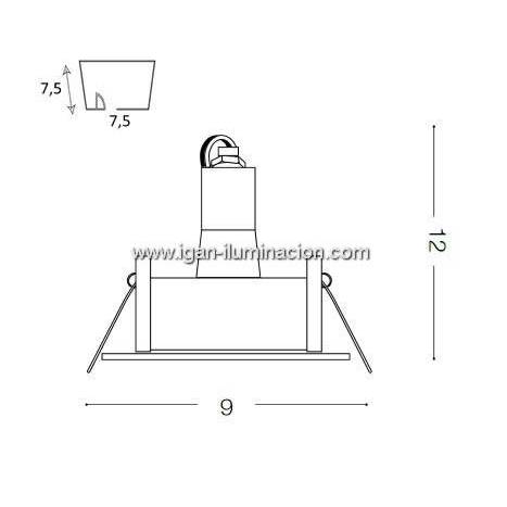 IDEAL LUX Funky GU10 recessed light white