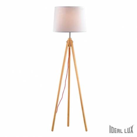 IDEAL LUX York 1L floor lamp wood