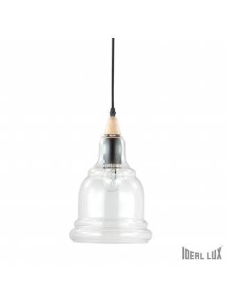 Lámpara suspensión Gretel 1L cristal - Ideal Lux