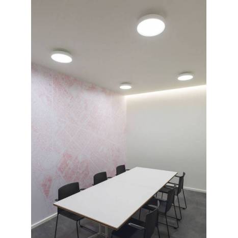 Plafón de techo Sky LED aluminio blanco - Arkoslight