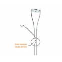 Trio Rennes floor lamp 2L LED chrome