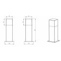 Lampara de pie Hudson LED 30cm gris pizarra de Trio