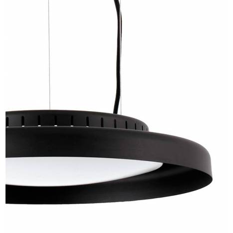 FARO Dolme 24w LED black steel pendant lamp