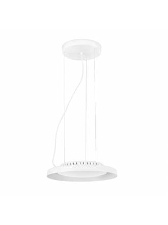 FARO Dolme 24w LED white steel pendant lamp