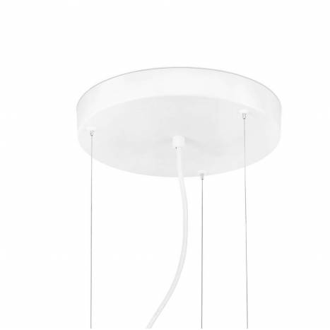 FARO Dolme 24w LED white steel pendant lamp