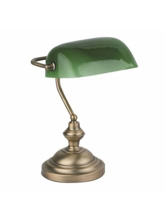 FARO Banker table lamp 1L bronze metal