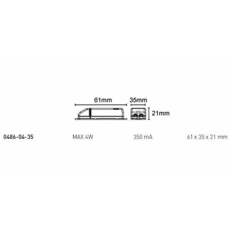 Driver LED 1-4w Max 350mA - Arkoslight