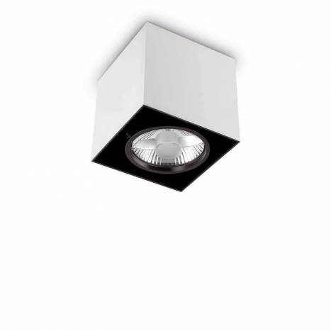 Foco superficie Mood AR111 cuadrado blanco - Ideal Lux