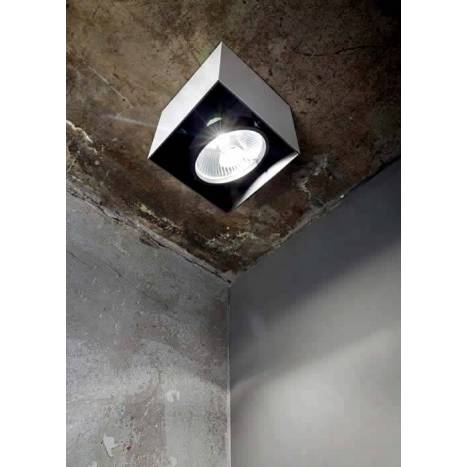 Foco superficie Mood AR111 cuadrado blanco - Ideal Lux