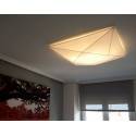 OLE by FM Polaris ceiling lamp 80cm white fabric