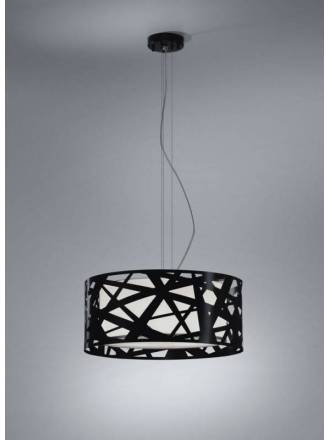 BRILLIANCE Mercury pendant lamp 3L black metal