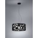 BRILLIANCE Mercury pendant lamp 3L black metal