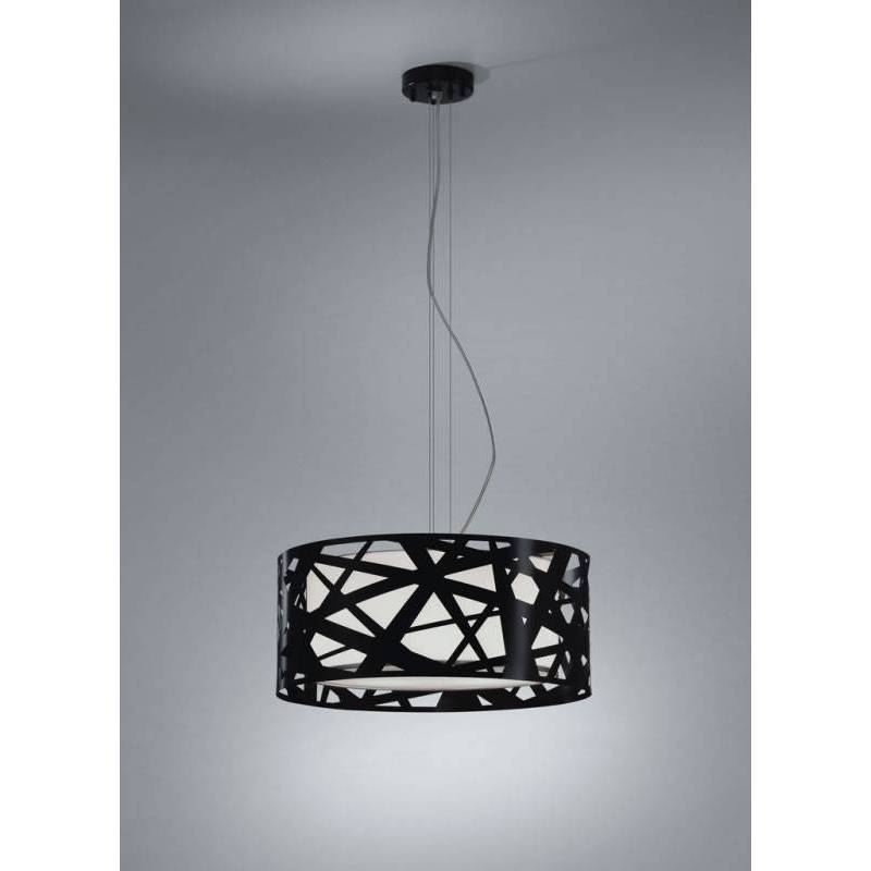 Black best sale metal pendant