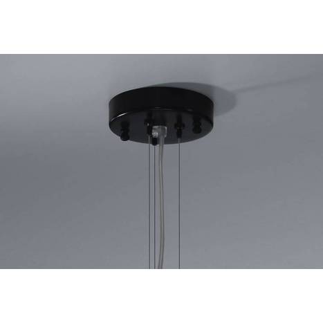 BRILLIANCE Mercury pendant lamp 3L black metal