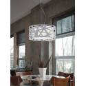 BRILLIANCE Mercury pendant lamp 3L white metal