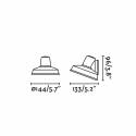 Aplique de pared Bronx GU10 IP44 - Faro