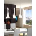 Mantra Zack pendant lamp 3L opal glass