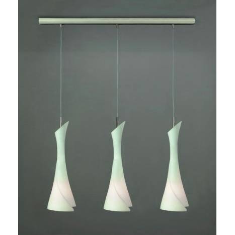 Mantra Zack pendant lamp 3L opal glass