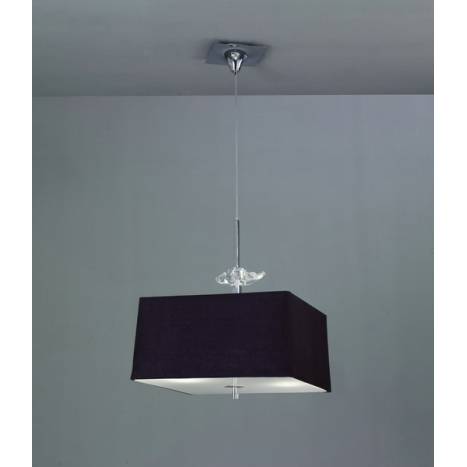 Lampara colgante Akira 4 luces tela colores de Mantra