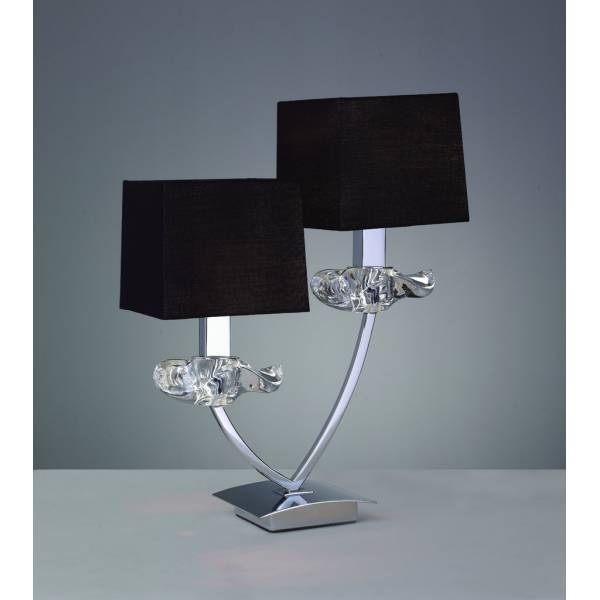 Mantra Akira table lamp 2L black shade