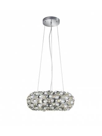 TRIO Spoon pendant lamp 3L chrome