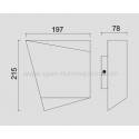 Aplique de pared Asimetric 1L LED negro - Mantra