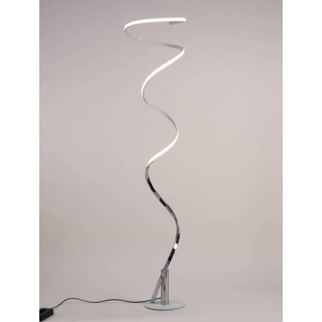 Lámpara de pie Helix LED 42w regulable plata - Mantra
