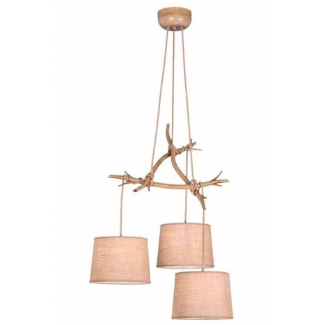 Lámpara colgante Sabina 3L metal decorado - Mantra Lámpara colgante Sabina 3L metal decorado - Mantra