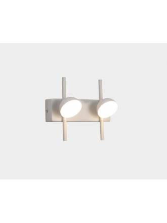 Aplique de pared Adn LED 6w aluminio blanco - Mantra