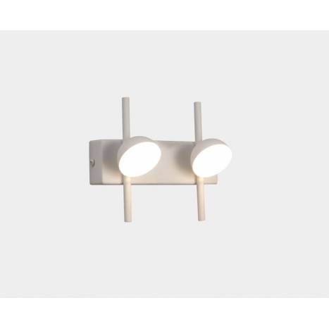 Aplique de pared Adn LED 6w aluminio blanco - Mantra