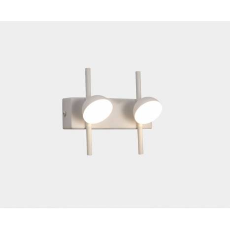 MANTRA Adn LED 6w white aluminium wall lamp