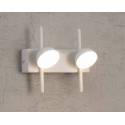 Aplique de pared Adn LED 6w aluminio blanco - Mantra