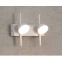 Aplique de pared Adn LED 6w aluminio blanco - Mantra