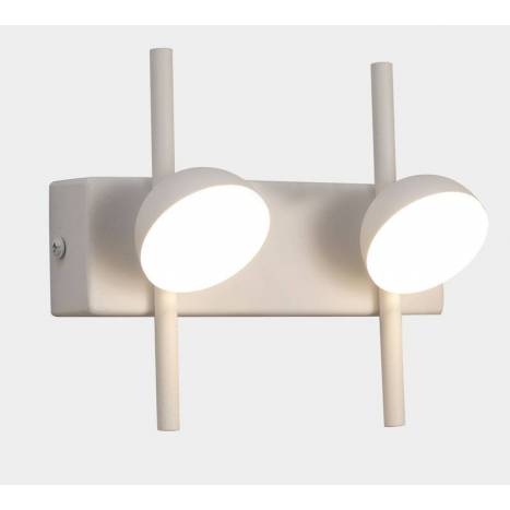 Aplique de pared Adn LED 6w aluminio blanco - Mantra